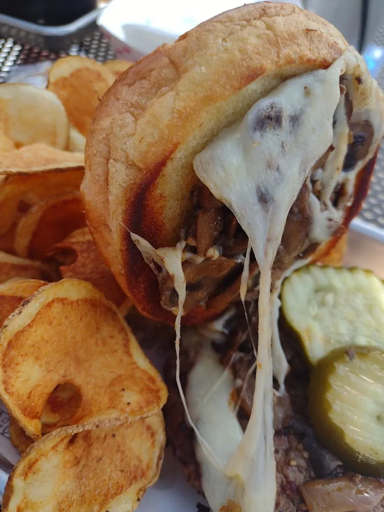 Mushroom Swiss Burger
